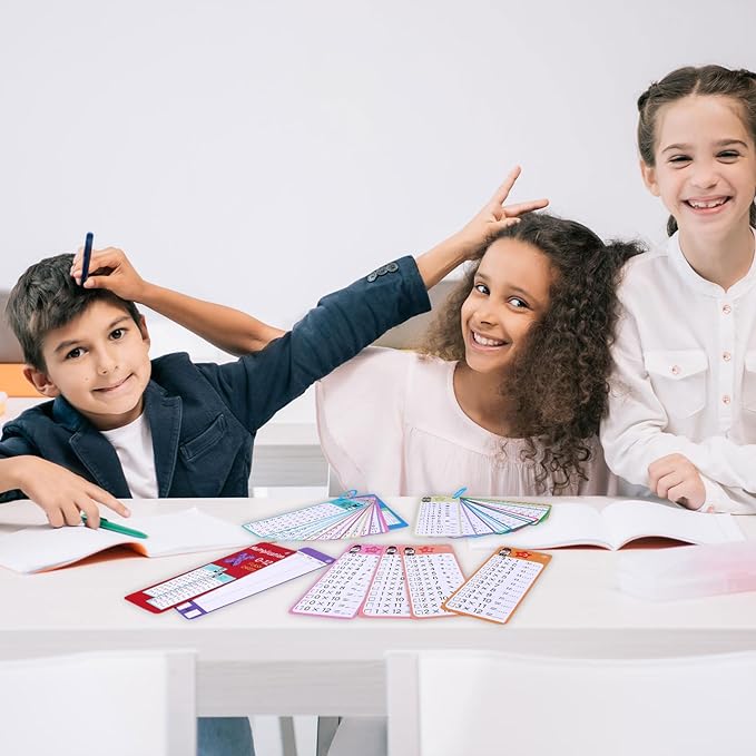 Kids Reusable Math Flash Cards (Ages 5+) β Multiplication 1β12 with Marker