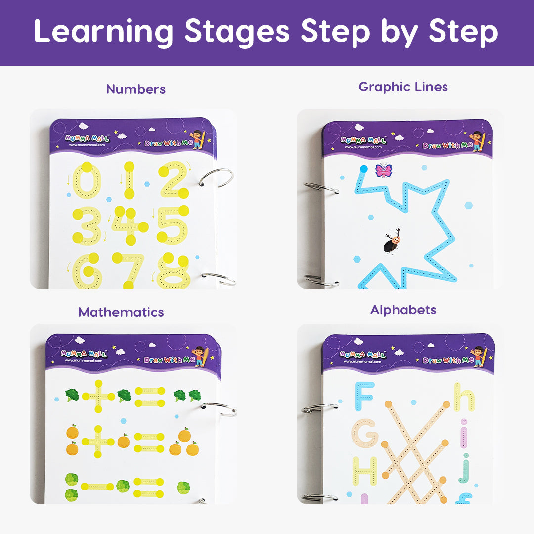Skill Write Handwriting Book for Kids Reusable Tracing Sheets & FREE 2000+ Pages Printable PDF Worksheets
