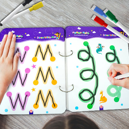 Skill Write Handwriting Book for Kids Reusable Tracing Sheets & FREE 2000+ Pages Printable PDF Worksheets