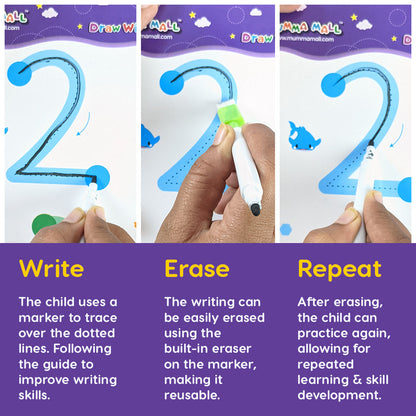 Skill Write Handwriting Book for Kids Reusable Tracing Sheets & FREE 2000+ Pages Printable PDF Worksheets