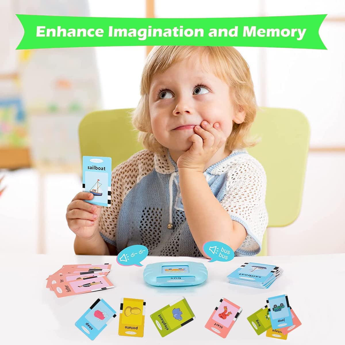 Kids and play Educational Learning Talking Flash Cards  double-sided cards
